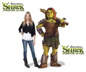 Puzzle Cameron Diaz, προβλέπει τη φωνή της Φιόνα, ο πολεμιστής, στην τελευταία ταινία Shrek Forever Μετά